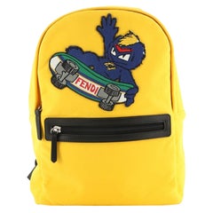 Fendi Monster Backpack Nylon with Applique Medium