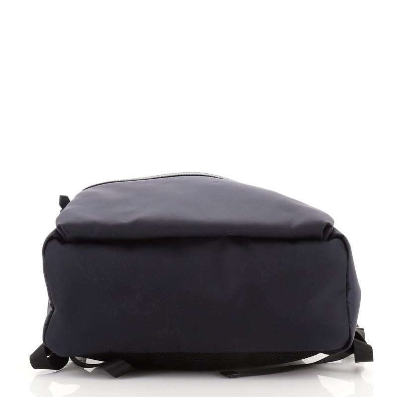Fendi Monster Rucksack Nylon mit Leder und Pelz Groß im Zustand „Gut“ in NY, NY