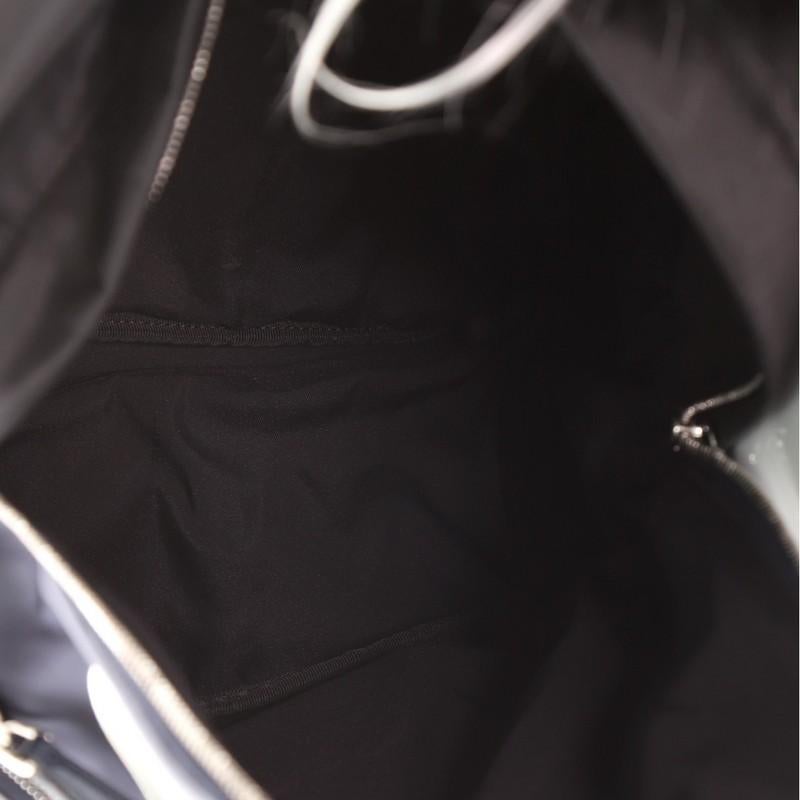 Fendi Monster Rucksack Nylon mit Leder und Pelz Groß für Damen oder Herren