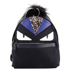 Fendi Monster Backpack Nylon with Leather and Fur Large