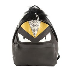 Fendi Monster Backpack Nylon with Leather and Fur Large