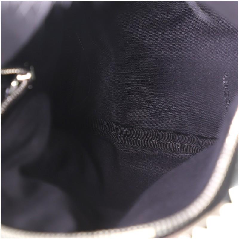 Fendi Monster Rucksack Nylon mit Leder und Fell Mini 1