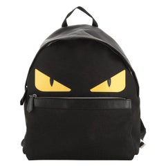 Fendi Monster Backpack Nylon with Leather Large