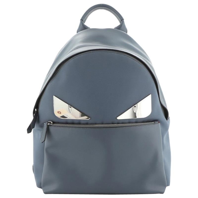 Fendi Monster Backpack Nylon with Leather Large