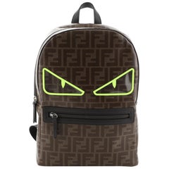 Fendi Monster Backpack Zucca Coated Canvas Medium