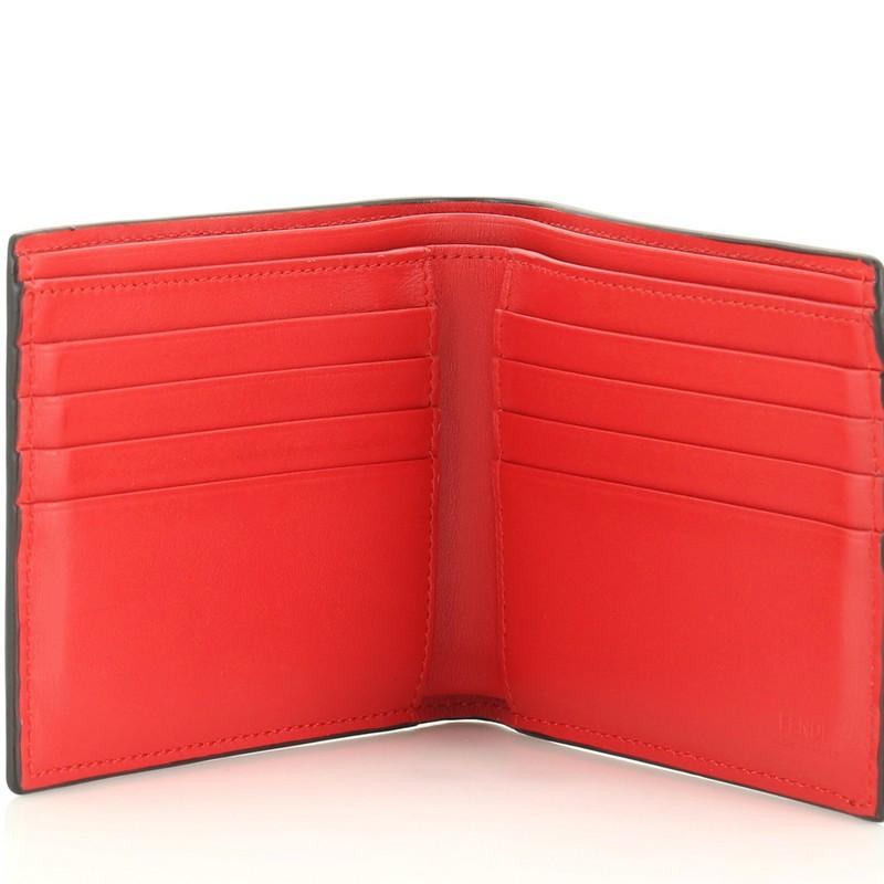 Women's or Men's Fendi Monster Bifold Wallet Leather Compact