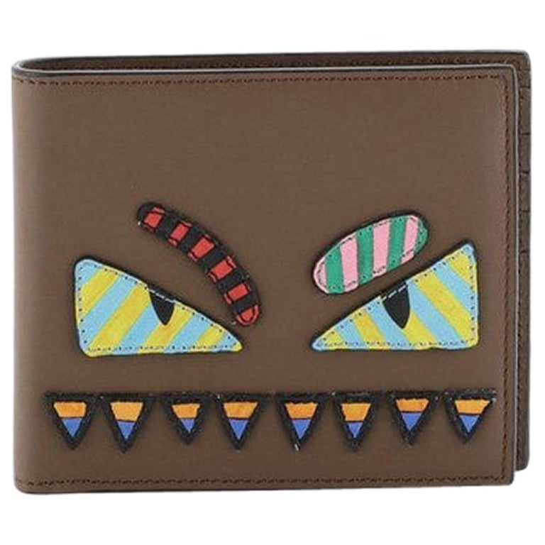 Fendi Monster Bifold Wallet Leather Compact at 1stDibs | fendi monster ...