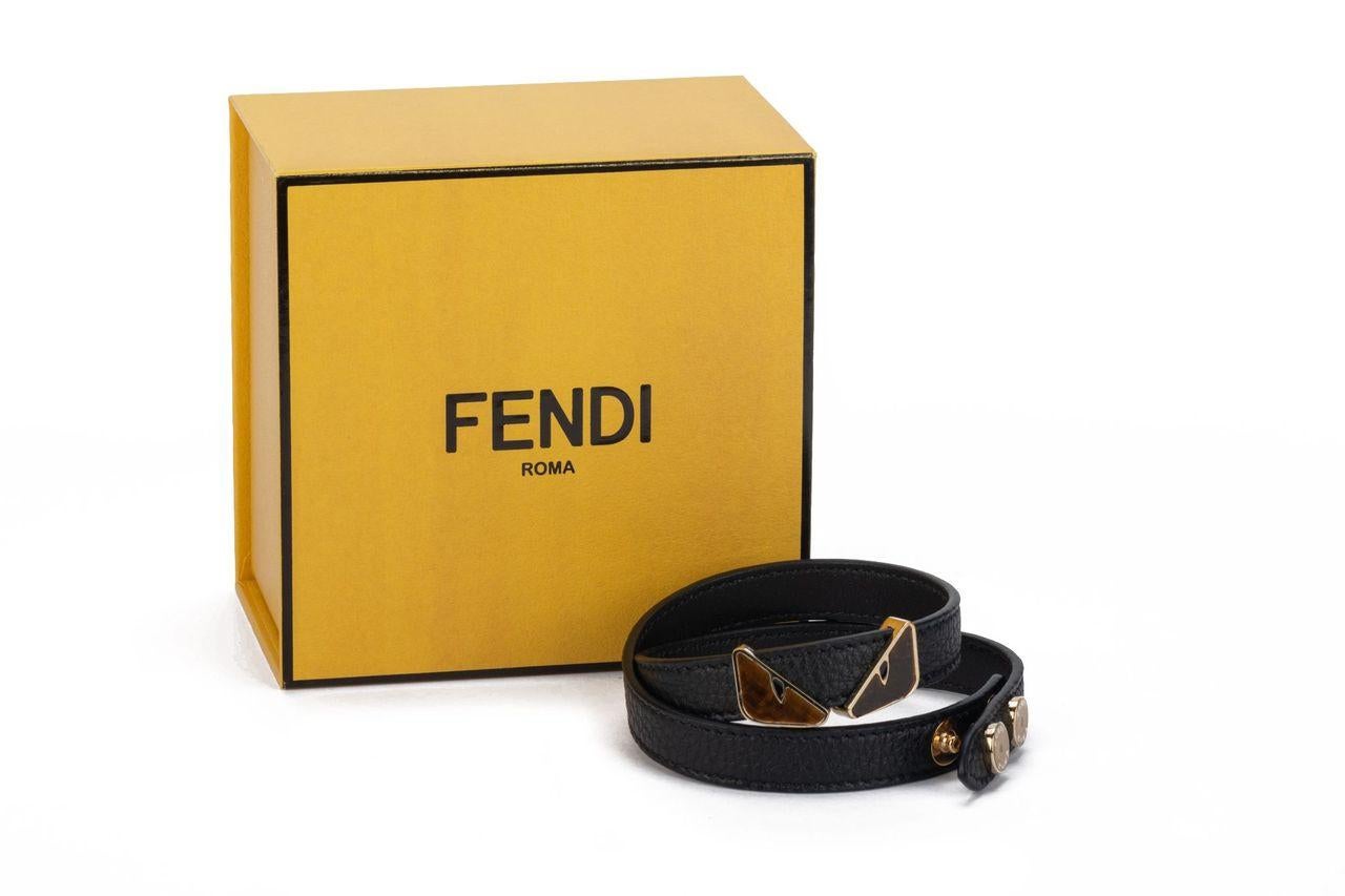 Fendi Monster Bracelet Tiger Eye Black For Sale 1