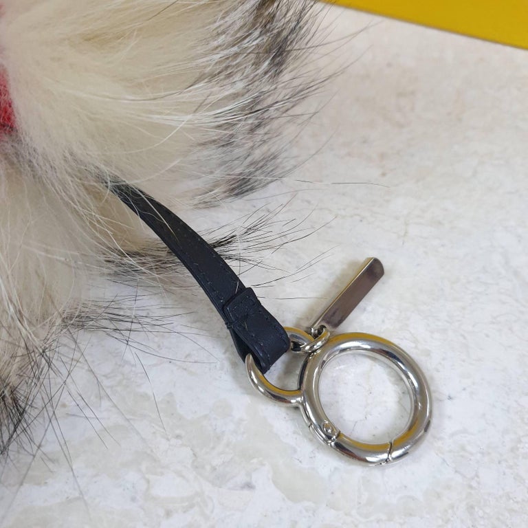 Fendi Mulitcolor Fox Fur and Leather Eye Studded Cube Monster Bag Charm -  ShopStyle