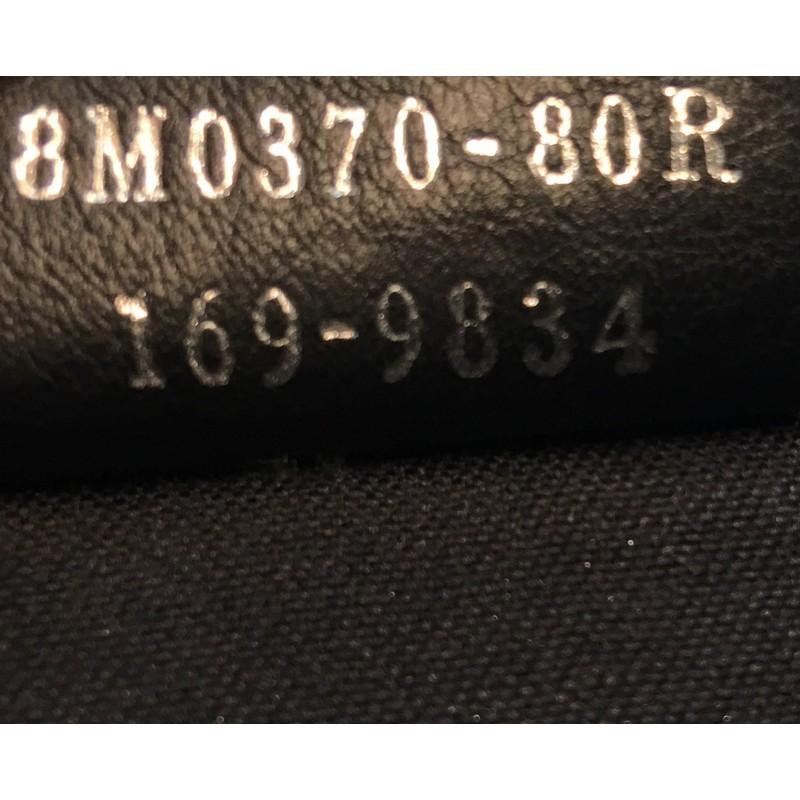 Black Fendi Monster Clutch Leather with Python and Crocodile Medium