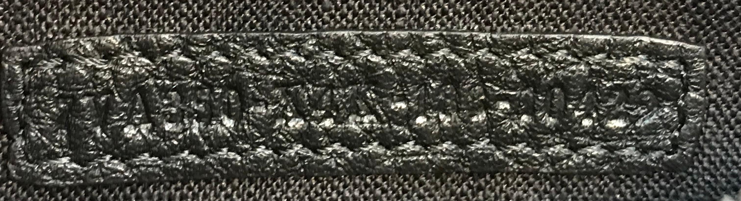 Black Fendi Monster Clutch Selleria Leather Small