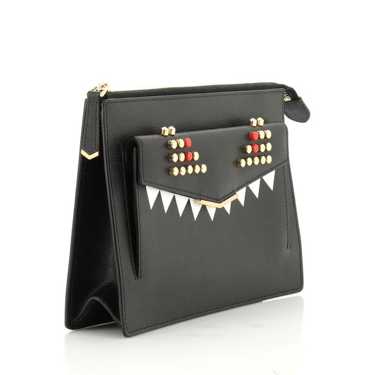 Fendi Monster Crossbody Bag Leather at 1stDibs