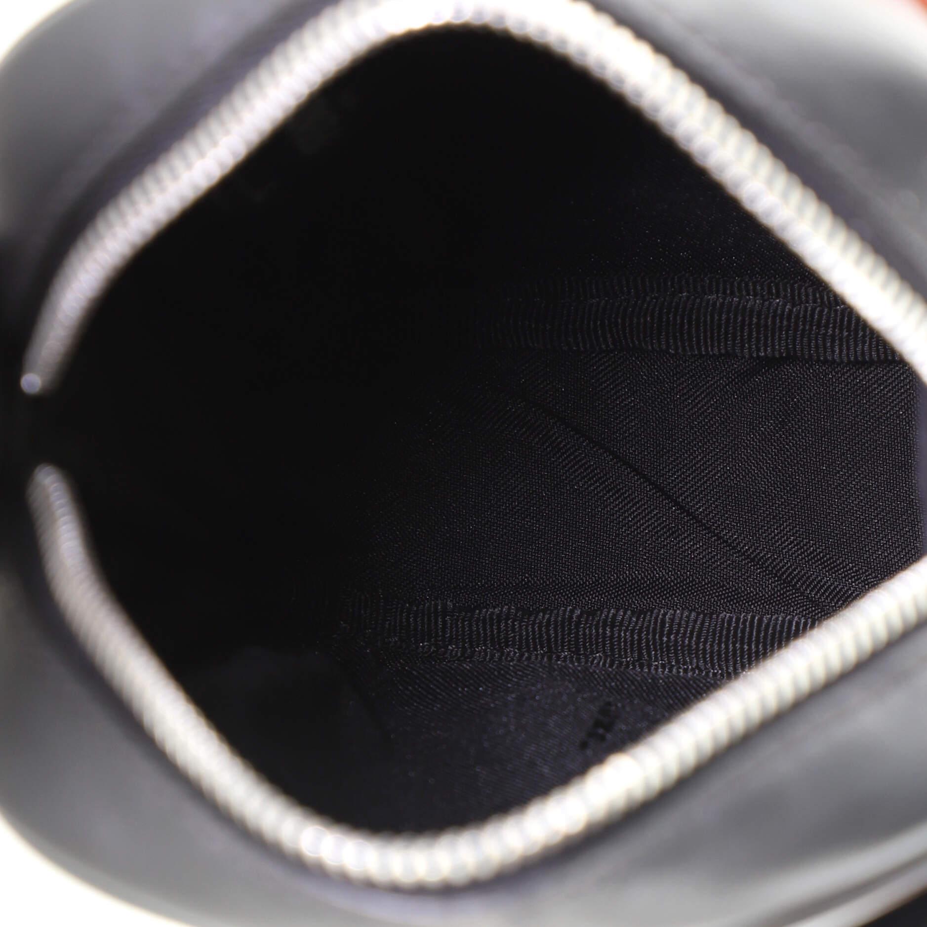 Black Fendi Monster Eye Camera Messenger Bag Leather Small