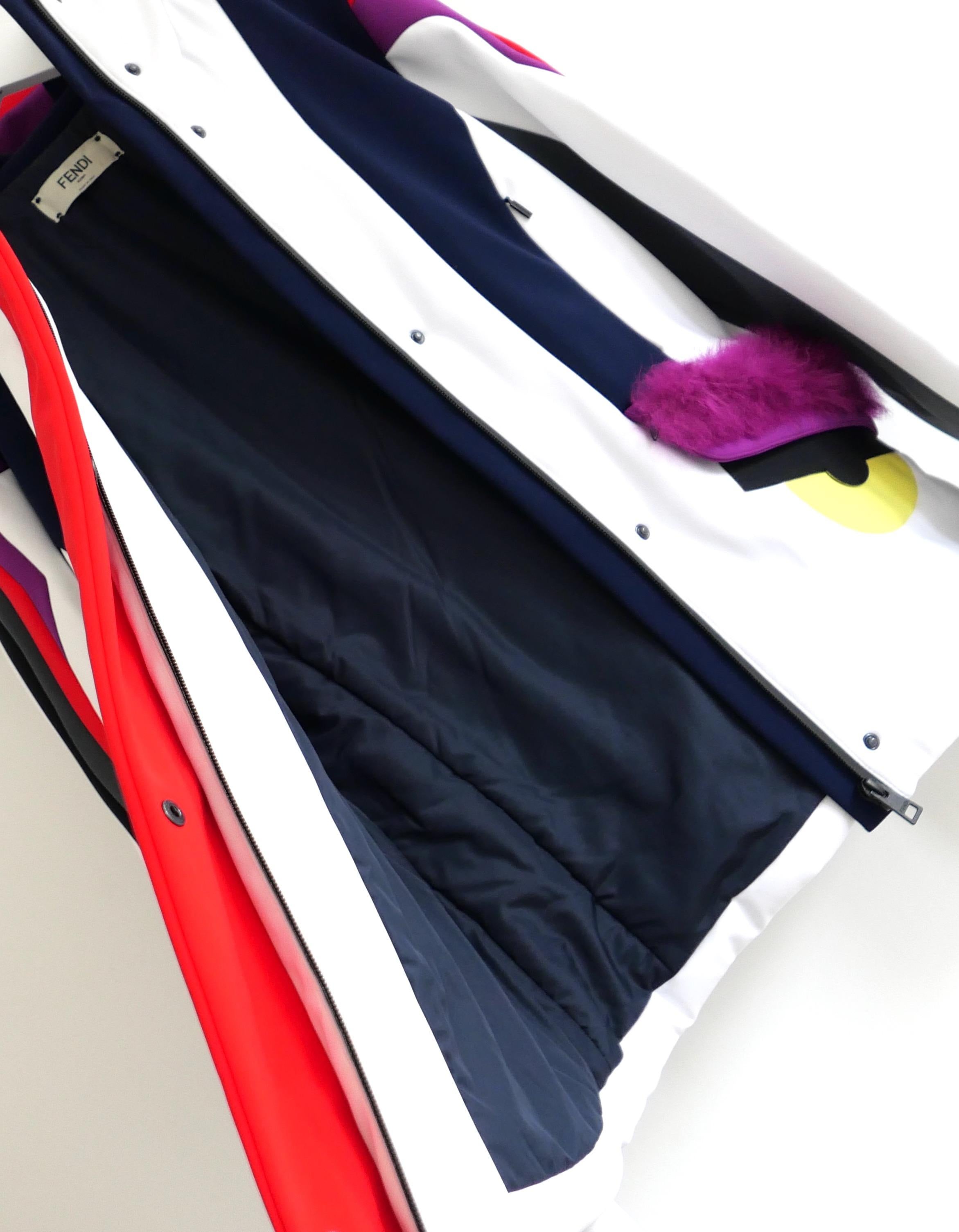 Fendi Monster Eye Trim Ski Jacket For Sale 2