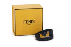 Fendi Bracciale Occhi di Mostro Nero/Giallo