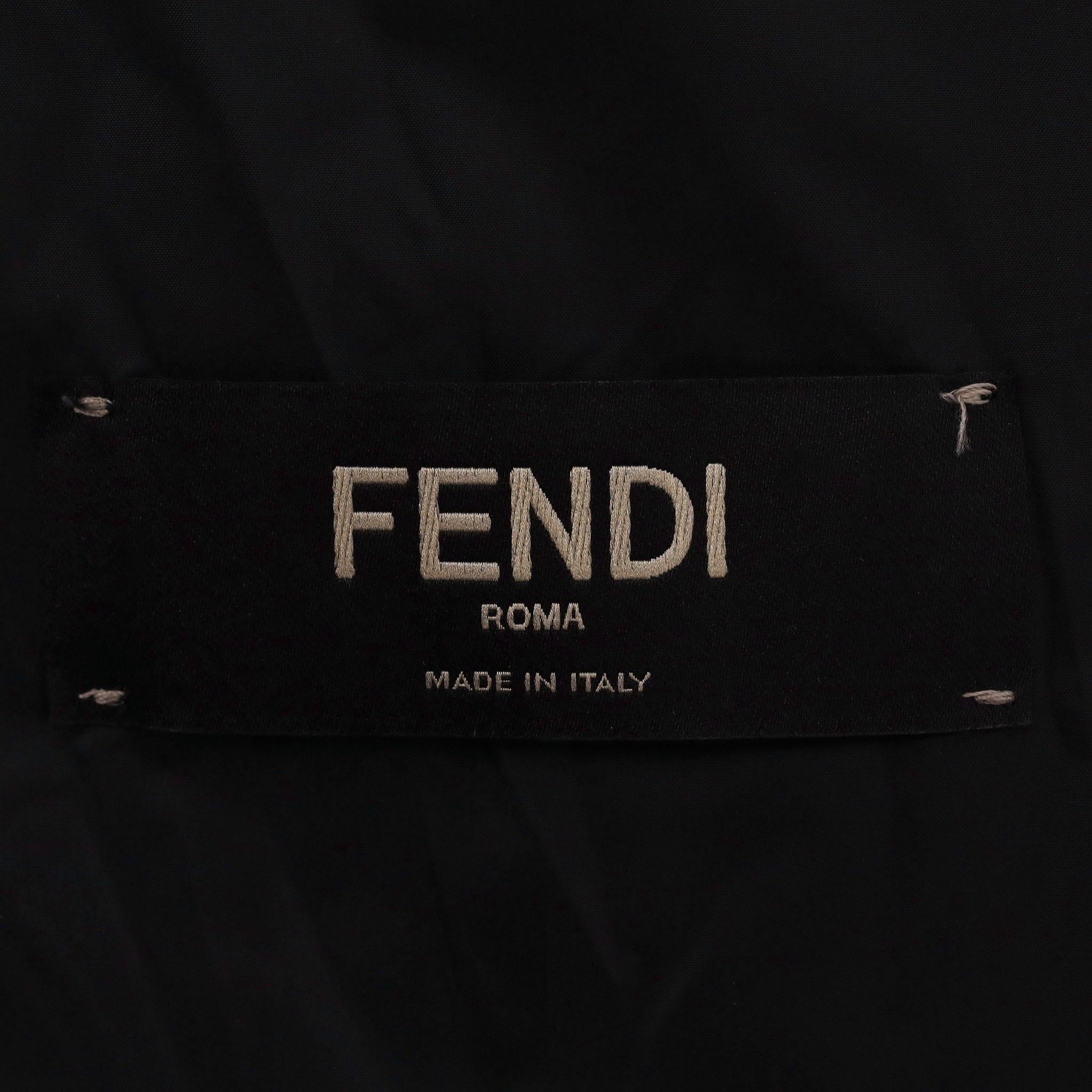 Doudoune en duvet imprimé Monster Eyes de Fendi 1