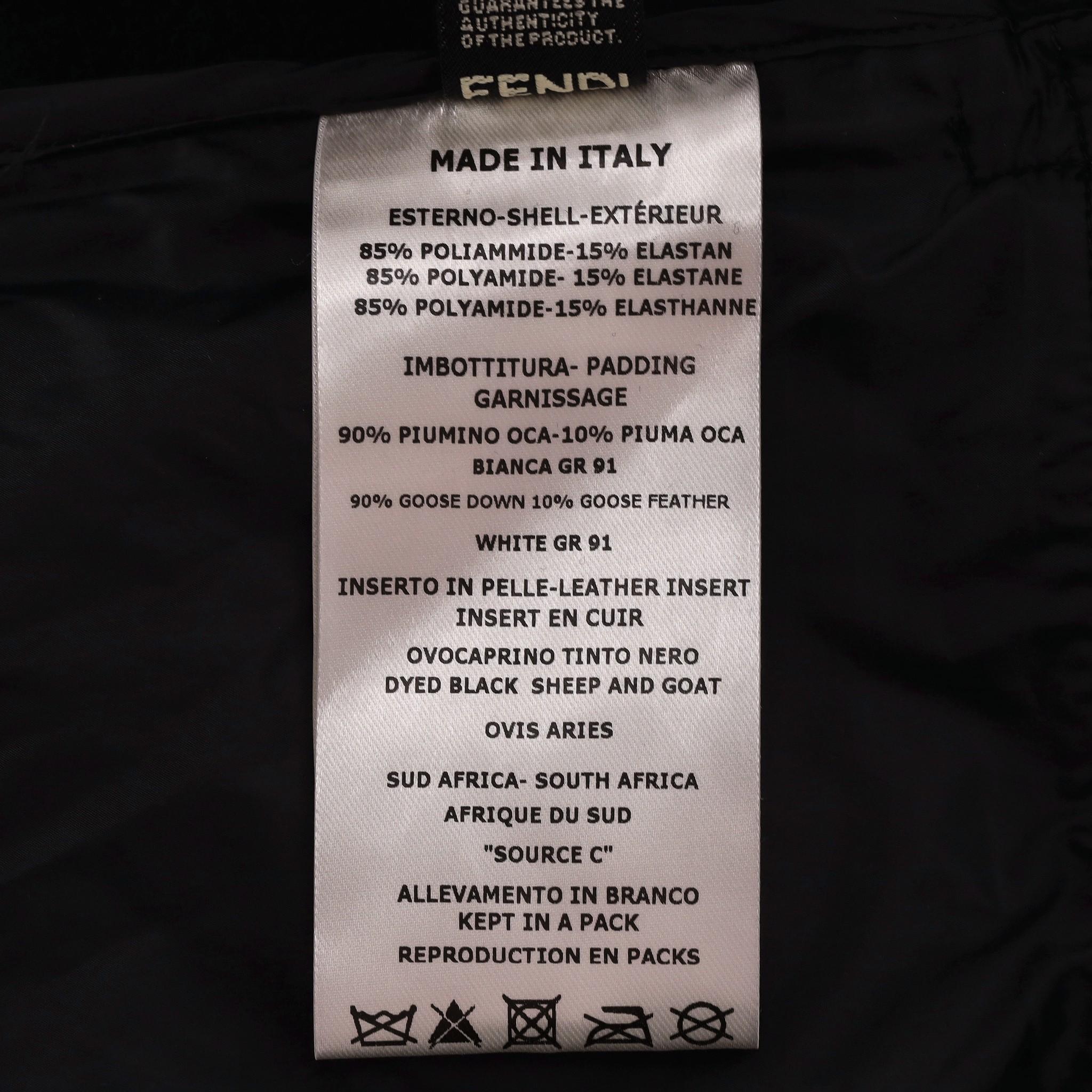 Doudoune en duvet imprimé Monster Eyes de Fendi 3