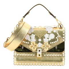 Fendi Monster Kan I Bag Flower Studded Leather Medium