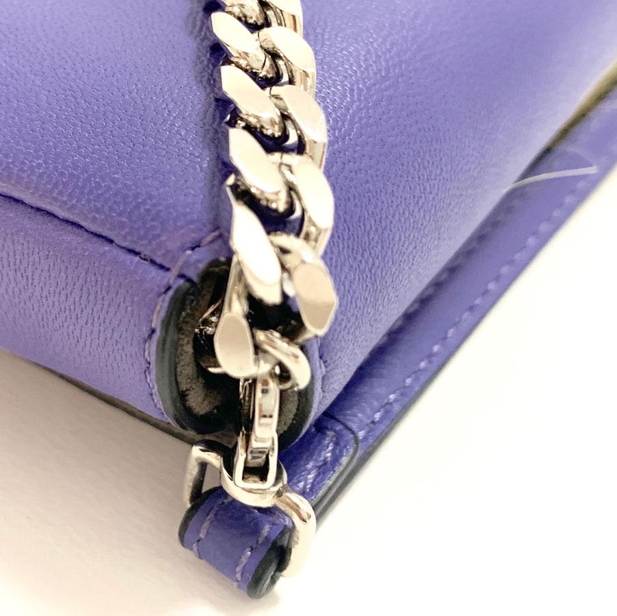 FENDI Monster Mini Baguette Bag In Purple Leather 2