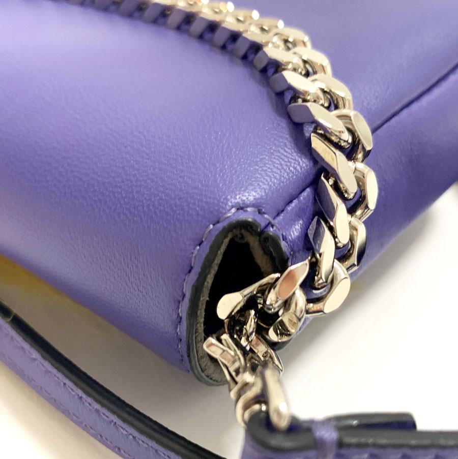 FENDI Monster Mini Baguette Bag In Purple Leather 3