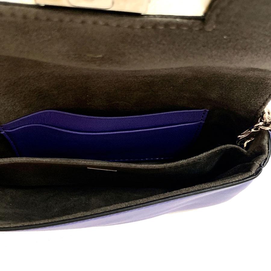FENDI Monster Mini Baguette Bag In Purple Leather 5