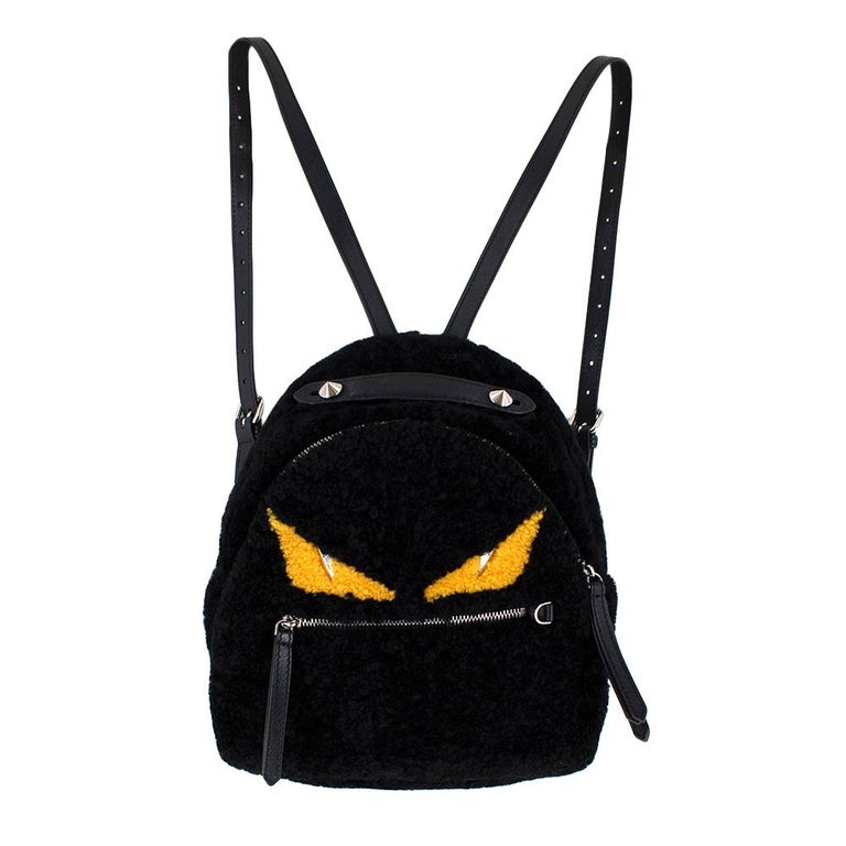 Fendi Bag Bugs Leather Pouch In Black, ModeSens