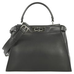 Fendi Monster Peekaboo Bag Calfskin and Python Regular