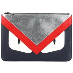 Fendi Monster Pouch Leather Medium