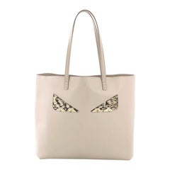 Fendi Monster Roll Tote Leather with Python Medium