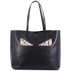 Fendi Monster Roll Tote Leather with Python Medium