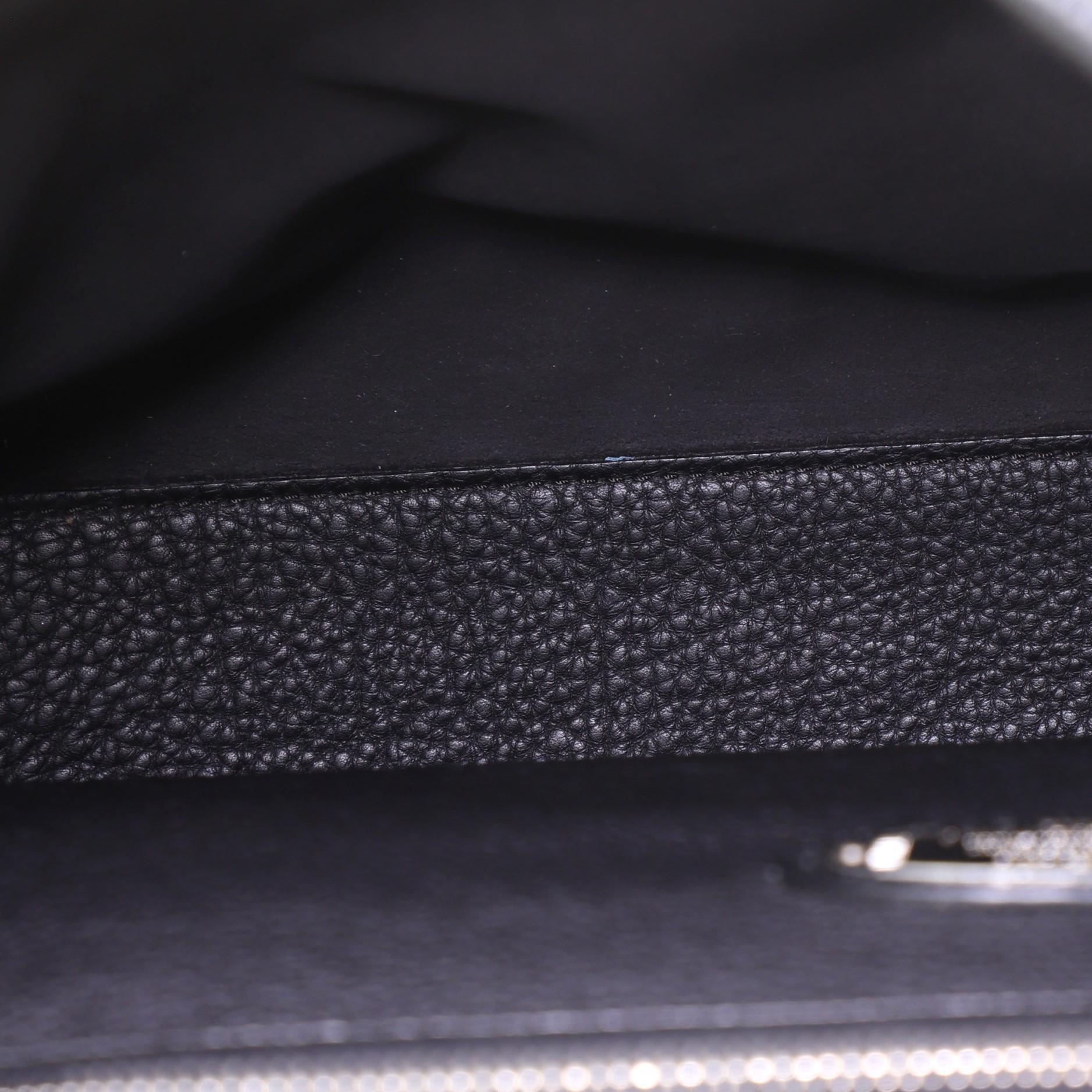 Black Fendi Monster Selleria Peekaboo Bag Leather XL