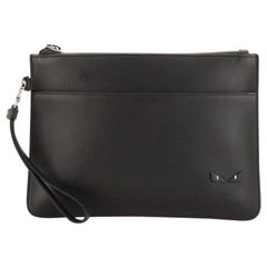 Fendi Monster Slim Pouch Leather Small