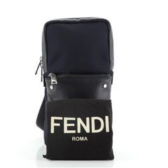 Fendi Monster Sling Bag Nylon and Leather Medium