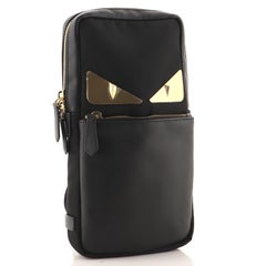 Fendi Monster Sling Bag Nylon and Leather Medium