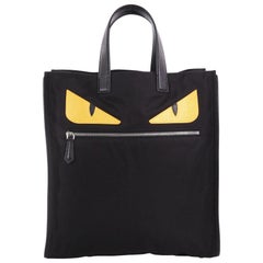 Fendi Monster Tote Nylon and Leather