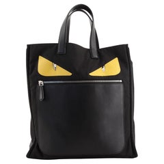 Fendi Monster Tote Nylon and Leather