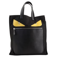 Fendi Monster Tragetasche aus Nylon und Leder