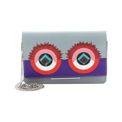 Fendi Monster Wallet on Chain Leather