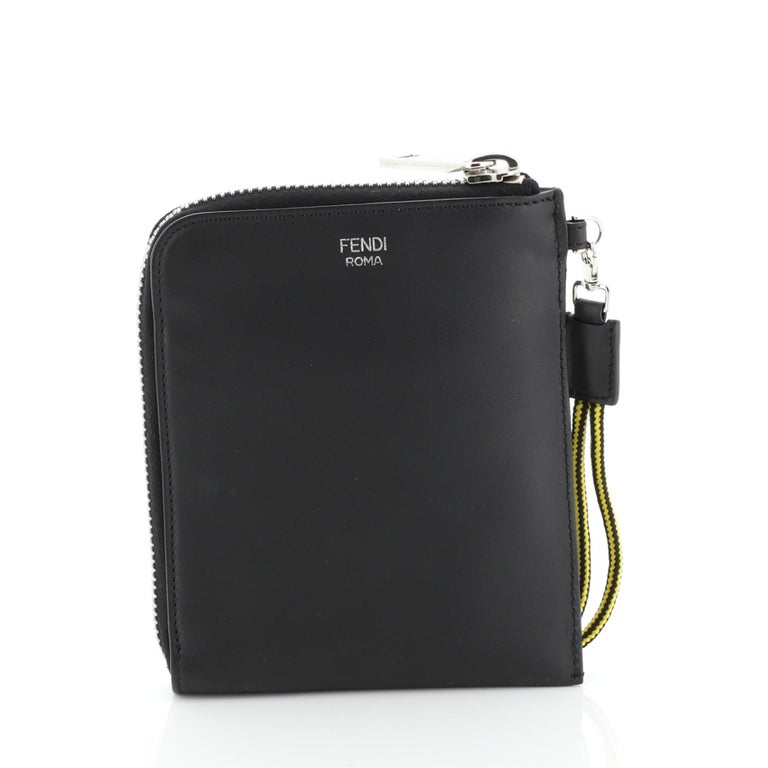 Fendi Monster Zip Around Passport Holder Leather Small at 1stDibs