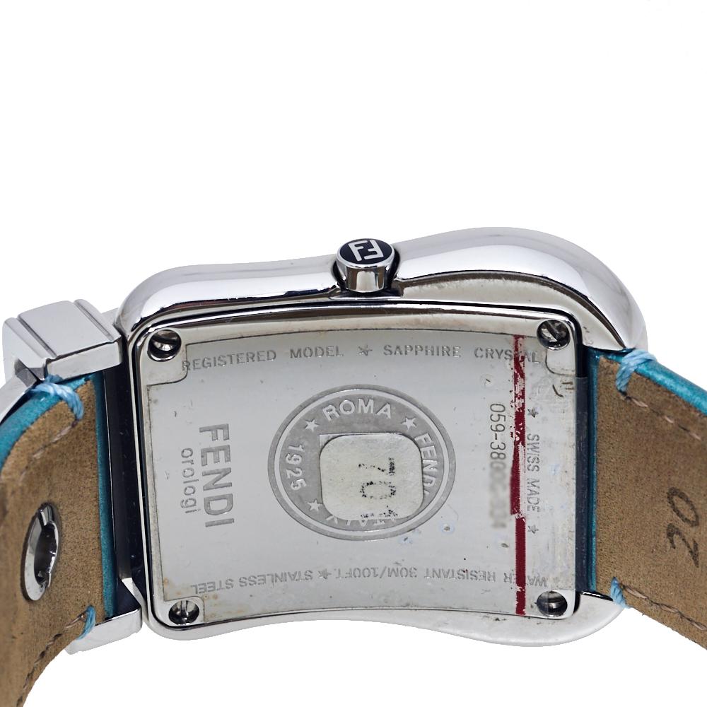 Fendi MOP Stainless Steel Diamonds B.Fendi 3800G Women's Wristwatch 33 mm In Good Condition In Dubai, Al Qouz 2