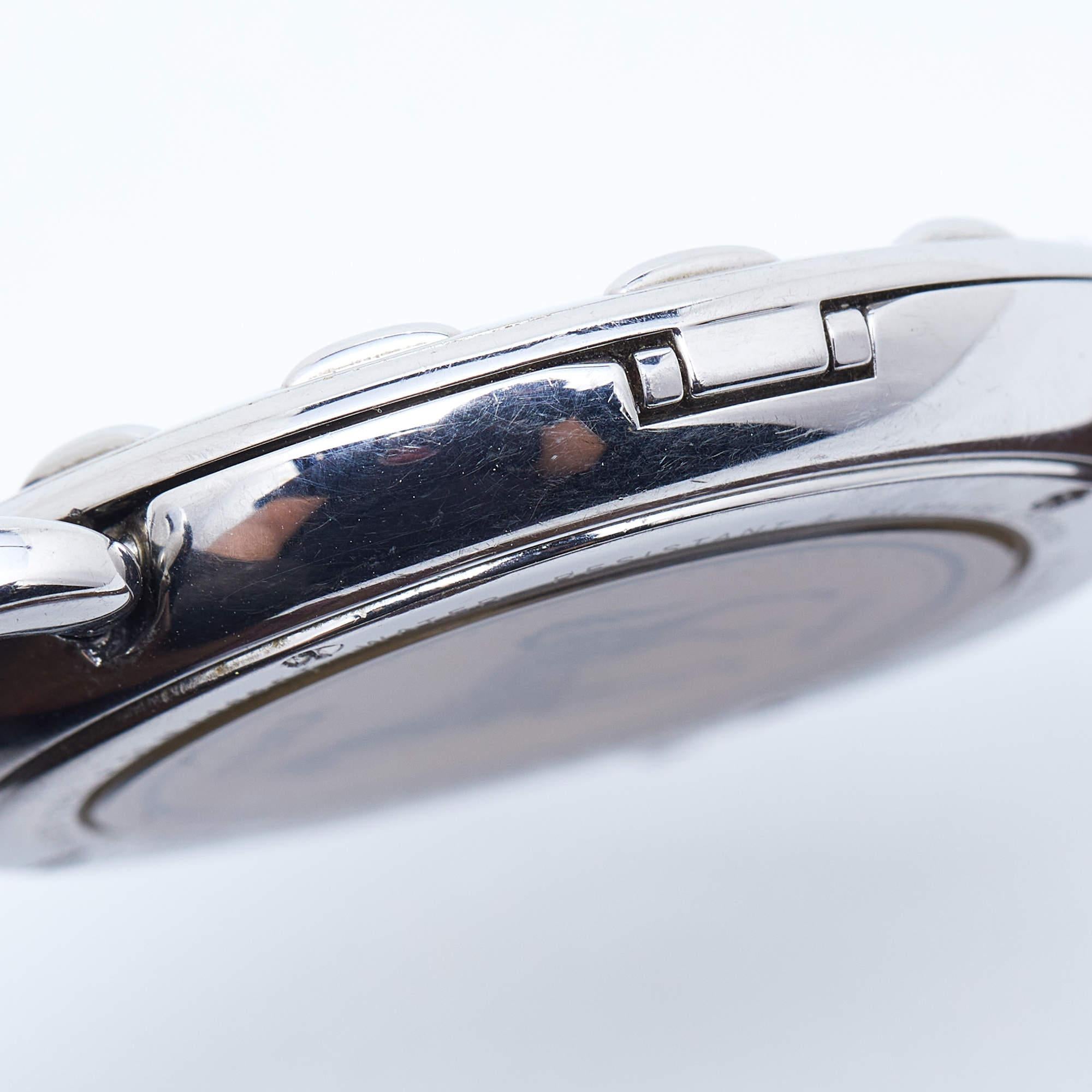 Fendi Mother of Pearl Leather Stainless Steel Selleria 8100M Women's Wristwatch  In Fair Condition In Dubai, Al Qouz 2