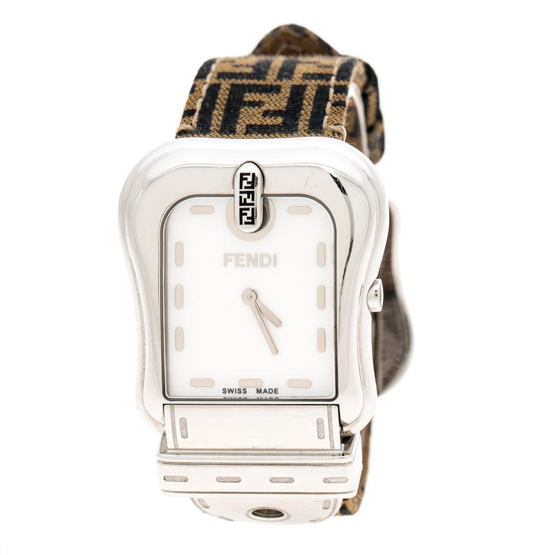 Fendi Mother of Pearl Stainless Steel B.Fendi 3800G Women's Wristwatch 33 mm