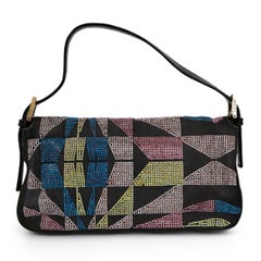 Fendi Multi Glitter Baguette Handbag
