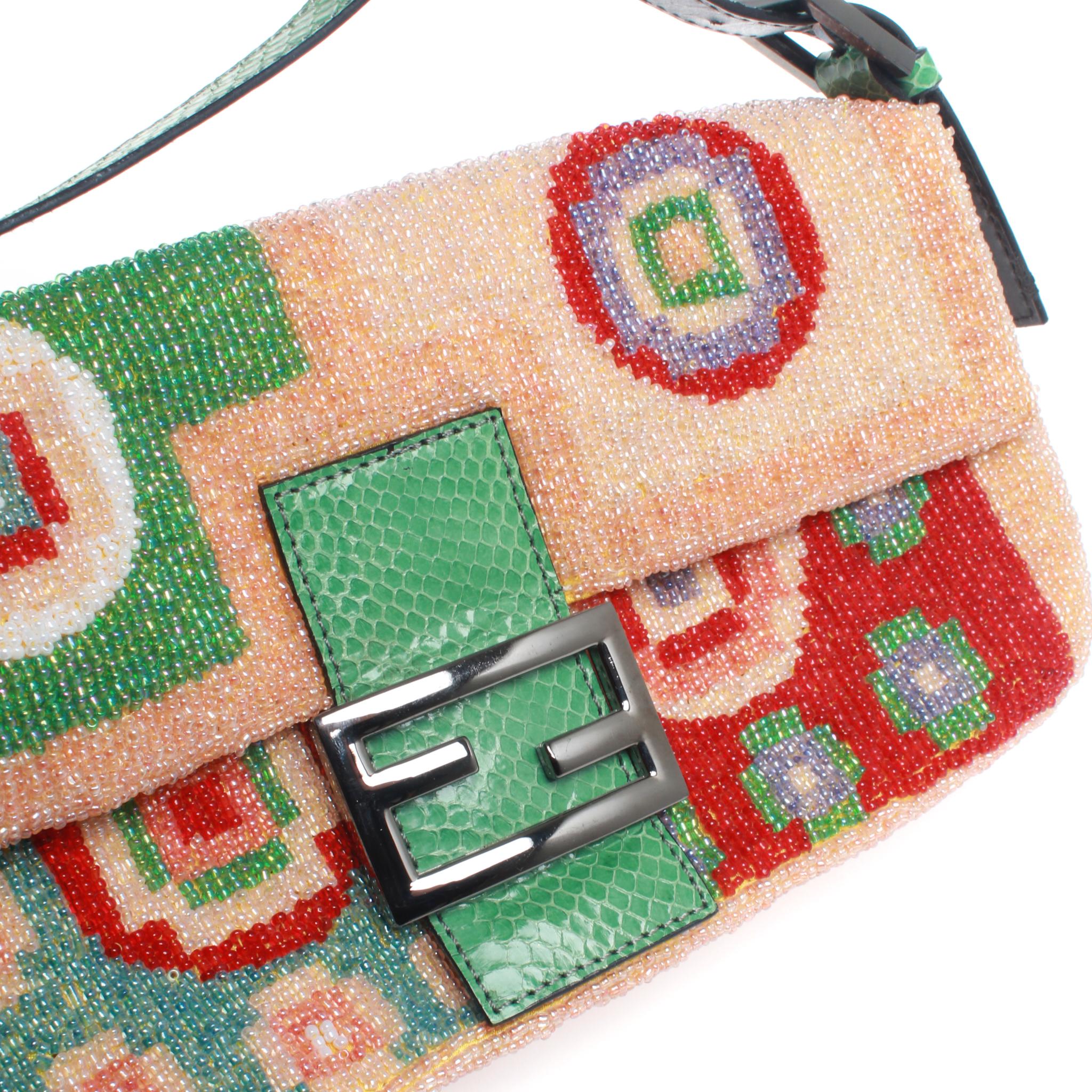 fendi beaded baguette