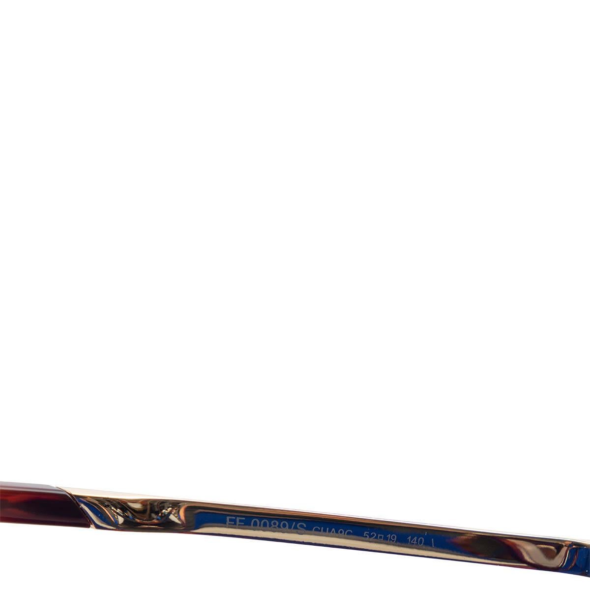 Gray FENDI multi Terazzo & brown Tortoise Sunglasses FF0089/S For Sale