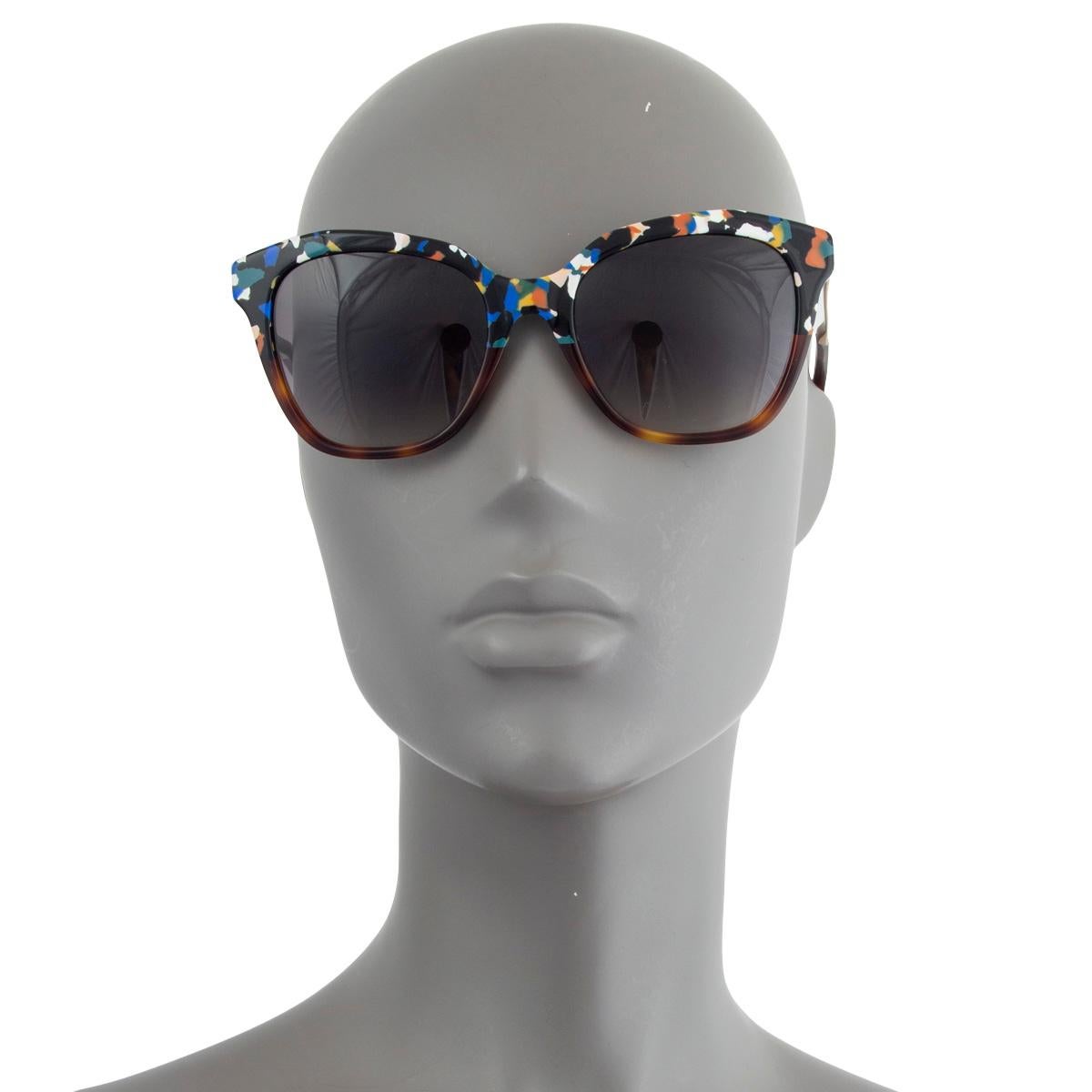 FENDI multi Terazzo & brown Tortoise Sunglasses FF0089/S In Excellent Condition For Sale In Zürich, CH