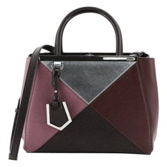 Fendi Multicolor 2Jours Bag Leather Petite
