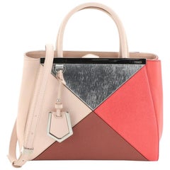 Fendi Multicolor 2Jours Bag Leather Petite