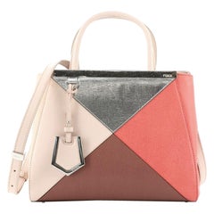 Fendi Multicolor 2Jours Bag Leather Petite