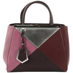 Fendi Multicolor 2Jours Handbag Leather Petite